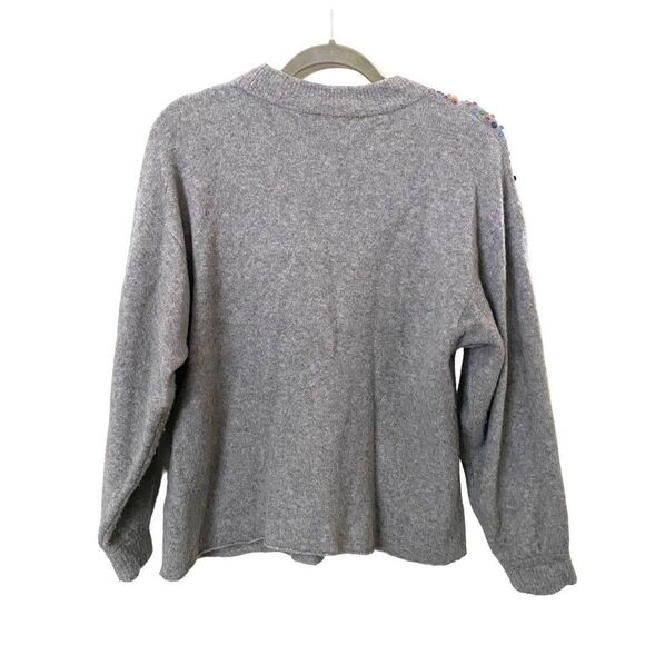 SAYLOR Multicolor Sequin Gray Sweater - Picture 3 of 5
